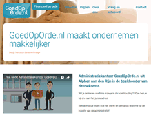 Tablet Screenshot of goedoporde.nl